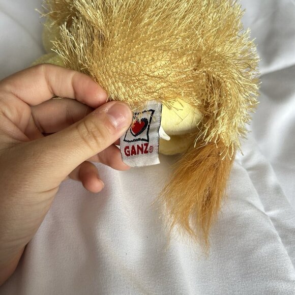Ganz Webkins Plush Stuffed Animal Lion Yellow HM006 - NO CODE Y2K Retro - Picture 5 of 10